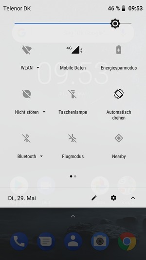 Stellen Sie die Helligkeit auf das erforderliche Niveau
