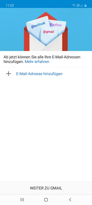 Wählen Sie E-Mail-Adresse hinzufügen
