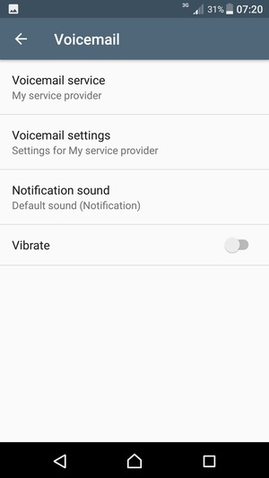 Select Voicemail settings