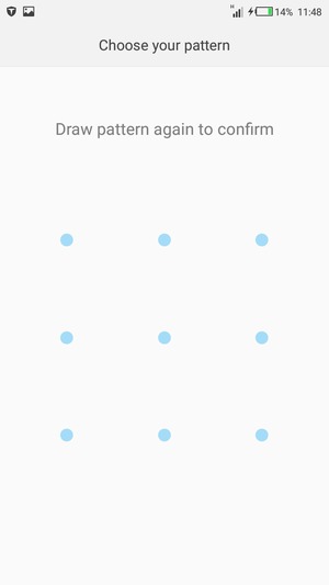Draw the unlock pattern again