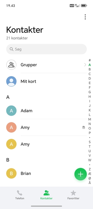 Vælg Menu-knappen