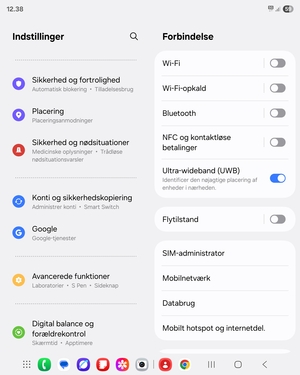 Scroll til og vælg Konti og sikkerhedskopiering
