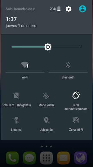 Ajuste el brillo al nivel requerido