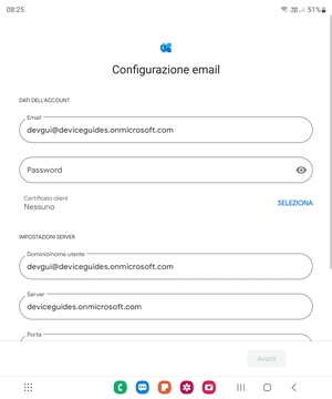 Inserisci la tua password