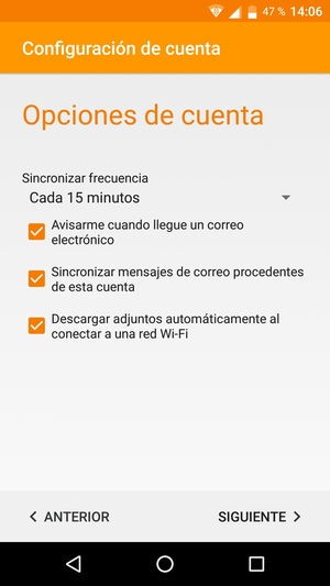 Seleccione SIGUIENTE