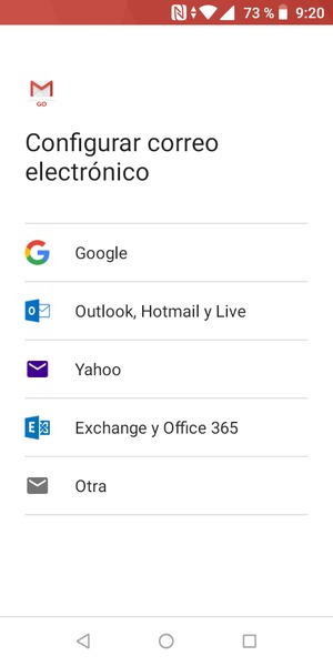 Seleccione Exchange y Office 365