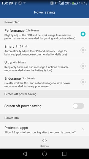 Scroll to and select Endurance