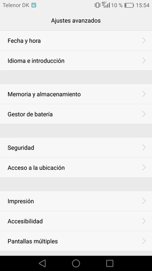 Seleccione Seguridad