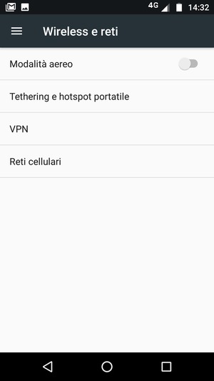 Seleziona Reti cellulari