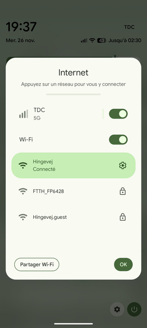 Désactiver le Wi-Fi