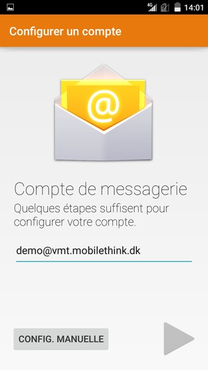 Saisissez votre adresse e-mail et sélectionnez Suivant