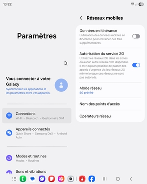Sélectionnez Nom des points d'accès