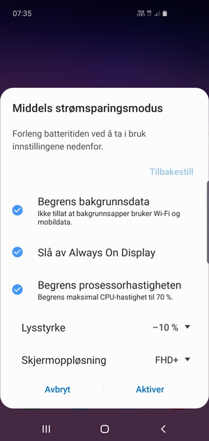 Velg Aktiver