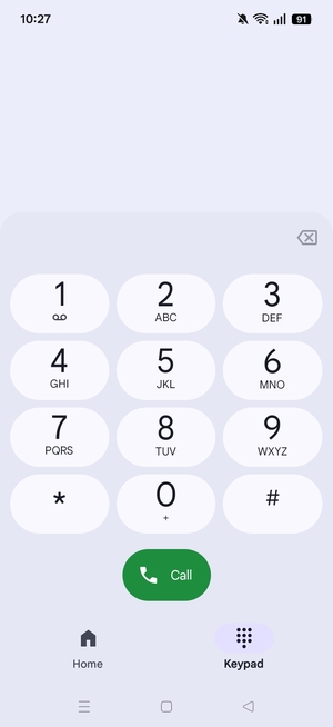 Press and hold the number 1