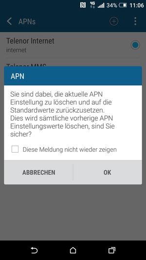 Wählen Sie OK