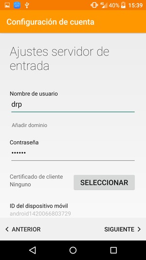 Introduzca Nombre de usuario