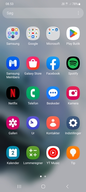 Vælg Indstillinger