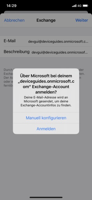 Wählen Sie Manuell konfigurieren