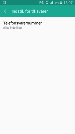 Vælg Telefonsvarernummer