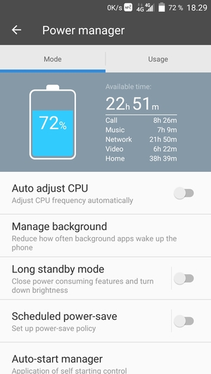 Aktiver Auto adjust CPU