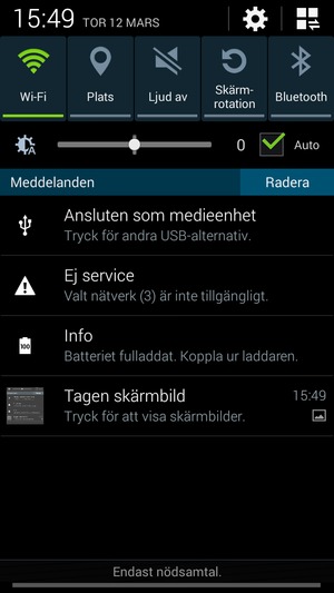 Välj Meny-knappen