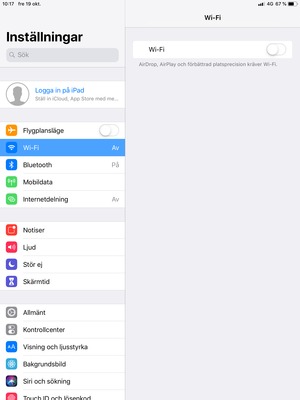 Välj Wi-Fi