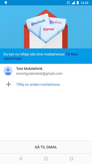 Vælg GÅ TIL GMAIL