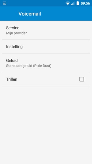 Selecteer Instelling