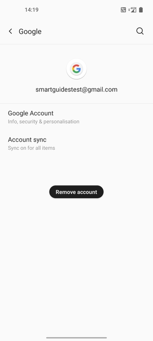 Select Account sync