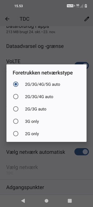 Vælg din foretrukne mulighed