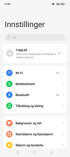 Velg Mobilnettverk
