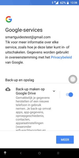 Selecteer MEER