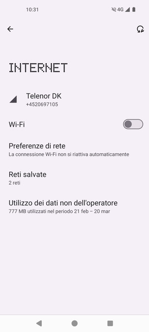 Attiva Wi-Fi