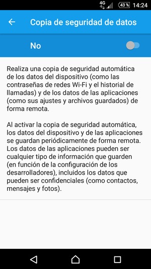 Active Copia de seguridad de datos