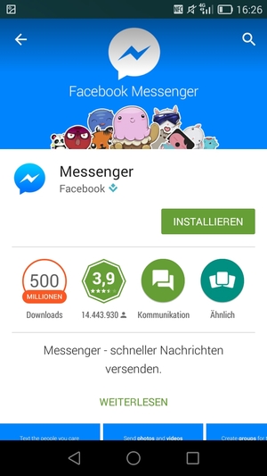 Wählen Sie INSTALLIEREN