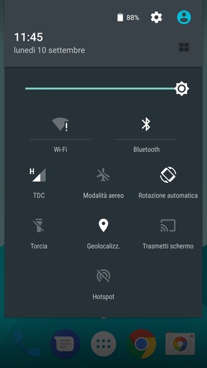 Disattiva Wi-Fi e Bluetooth