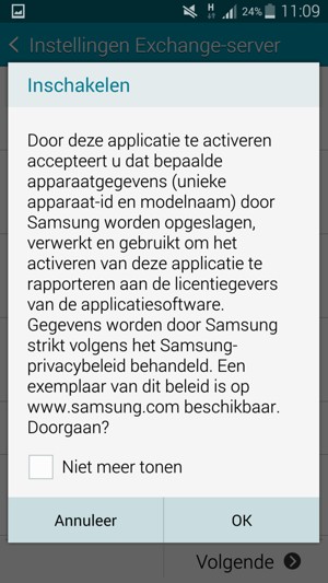 Selecteer OK