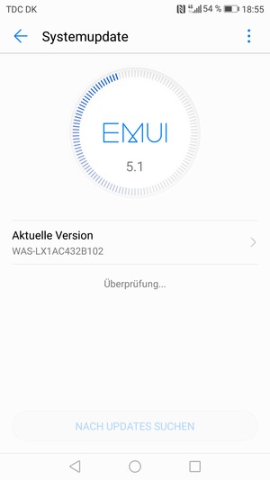 Warten Sie, bis die Suche abgeschlossen ist