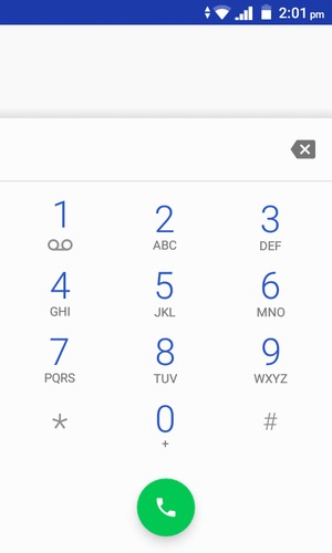 Press and hold the number 1