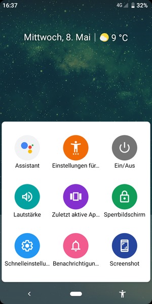 Wählen Sie Zuletzt aktive Apps