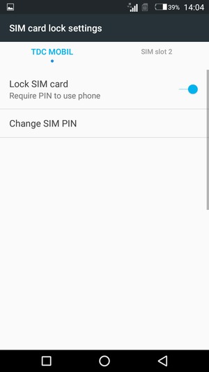 Select Public and select Change SIM PIN