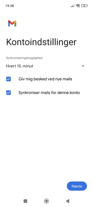 Vælg Næste