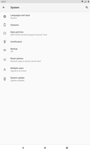 Select System update
