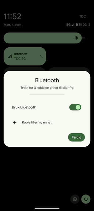 Slå av Bruk Bluetooth