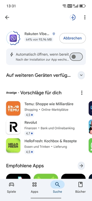 Warten Sie, bis der Installationsprozess  beendet ist