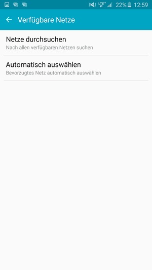 Wählen Sie Netze durchsuchen
