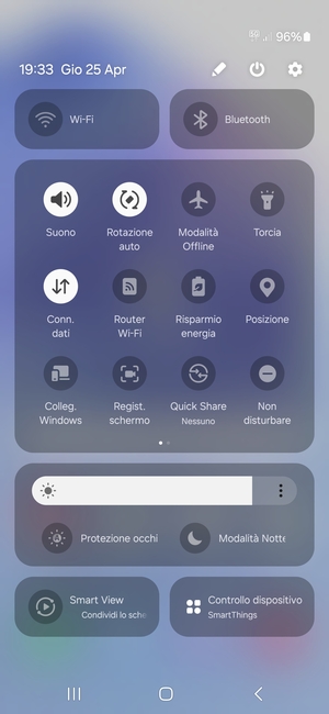 Seleziona il tasto Menu
