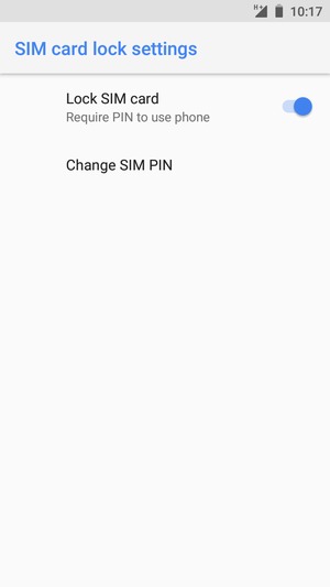 Select  Change SIM PIN
