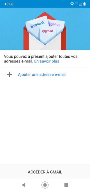 Sélectionnez Ajouter une adresse e-mail