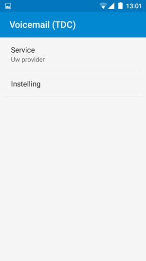 Selecteer Instelling